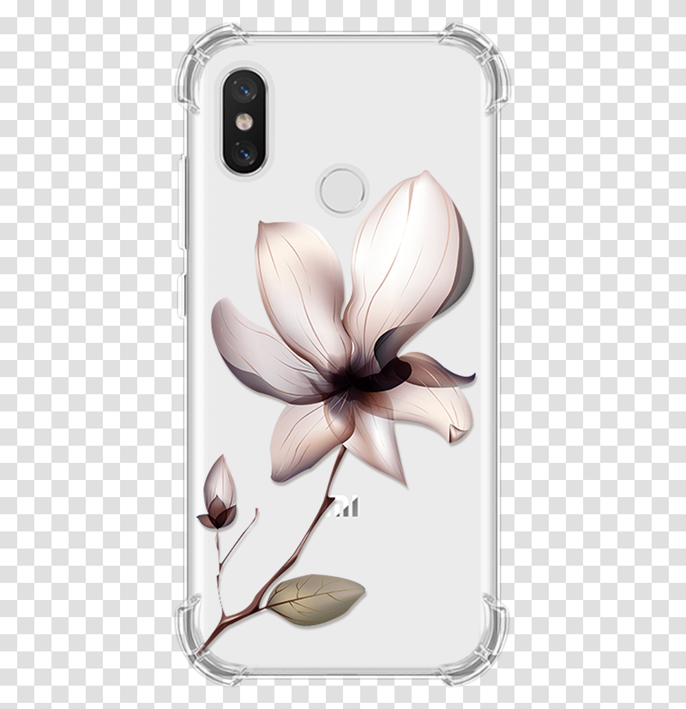 Coque For Xiaomi Redmi 5 Plus Case Mi 6 Soft Tpu Mobile Phone Case, Graphics, Art, Electronics, Floral Design Transparent Png