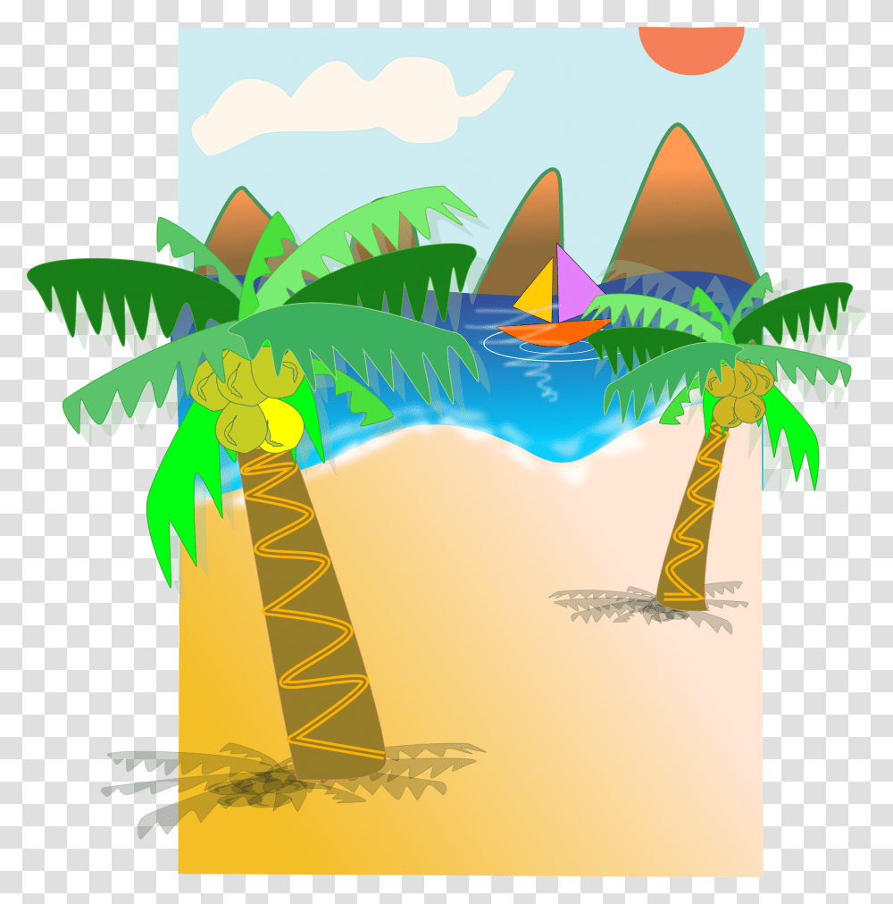 Coqueiro De Praia Clip Arts Imagens De Coqueiro De Praia, Plant, Tree, Palm Tree Transparent Png