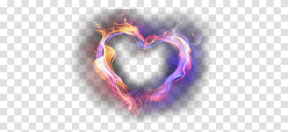 Coracao Heart Fogo Fire Abstrato Abstract Amor Love Mynamepix Com In Hearts, Pattern, Ornament, Smoke, Fractal Transparent Png