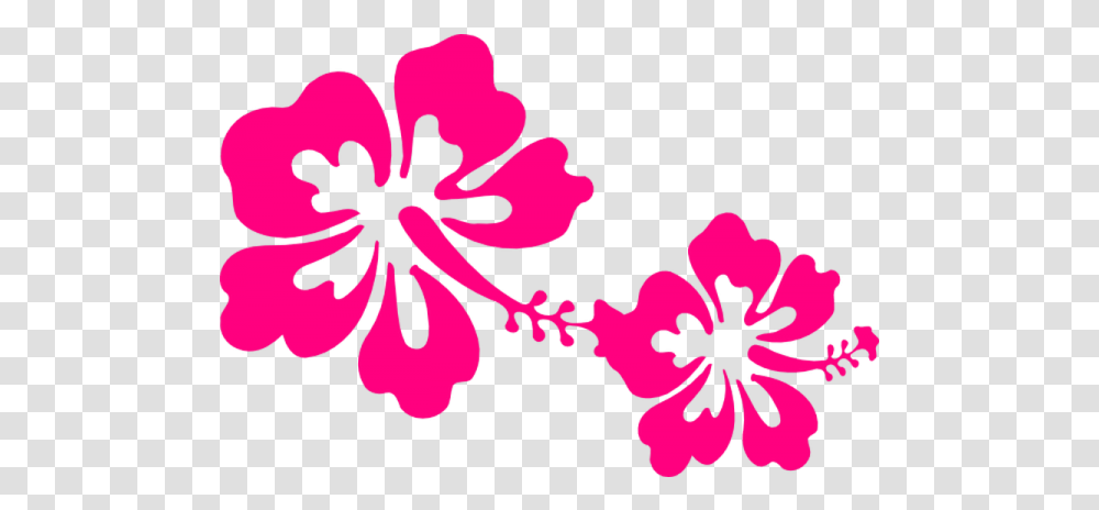 Corak Bunga Images - Free Vector Drawing Hibiscus Hawaiian Flowers, Plant, Blossom Transparent Png