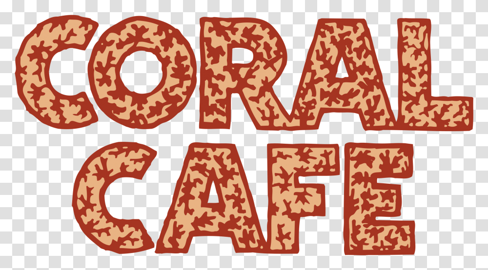 Coral Cafe Logo Illustration, Alphabet, Brick, Number Transparent Png