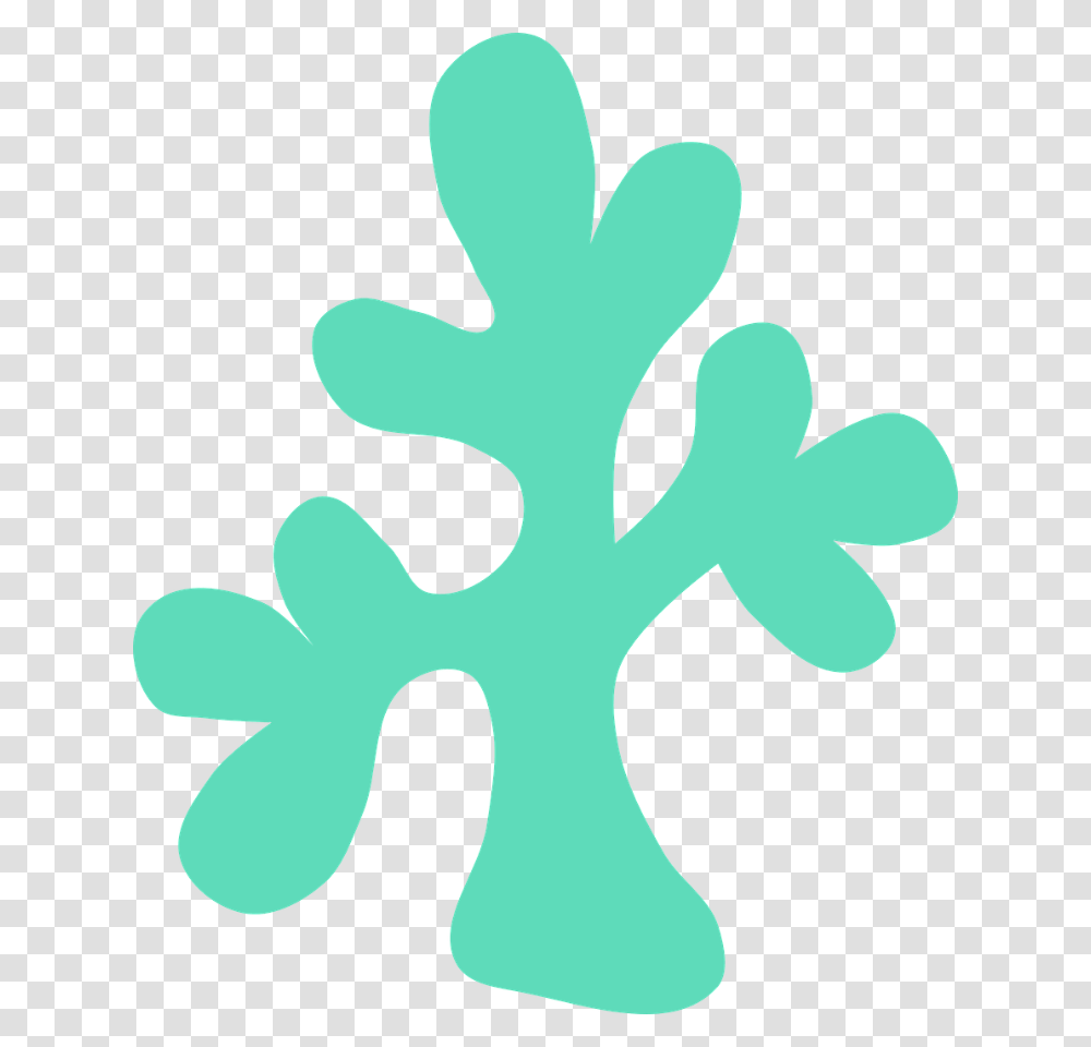 Coral Clipart Green Coral Clip Art Under The Sea, Silhouette, Stencil, Snowflake Transparent Png