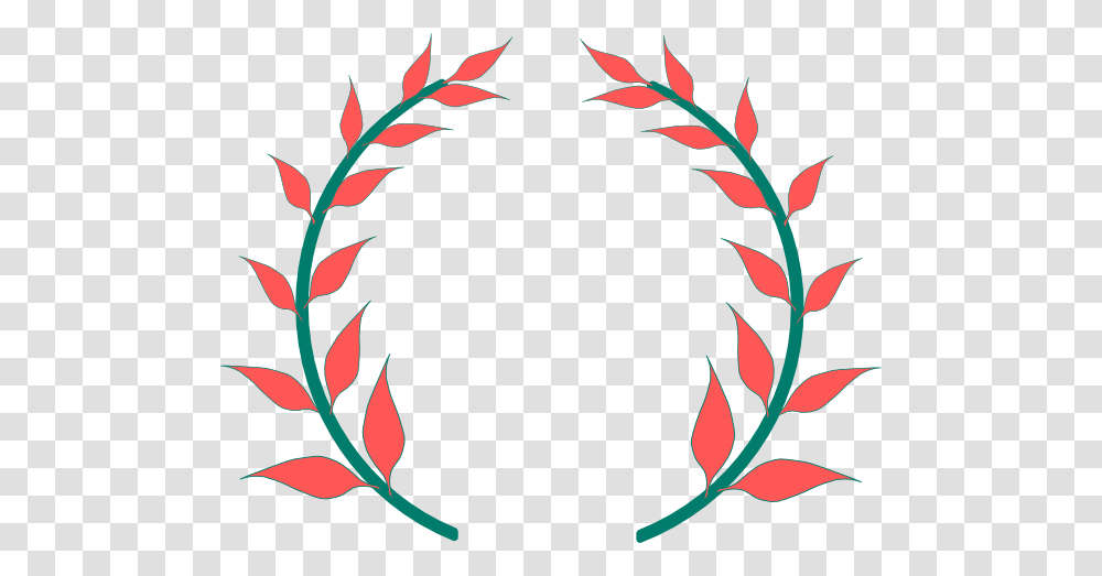 Coral Clipart Wreath, Pattern, Leaf, Plant Transparent Png