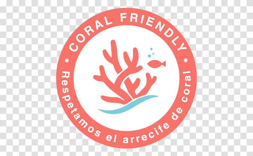 Coral Friendly Babaria Circle, Logo, Symbol, Label, Text Transparent Png