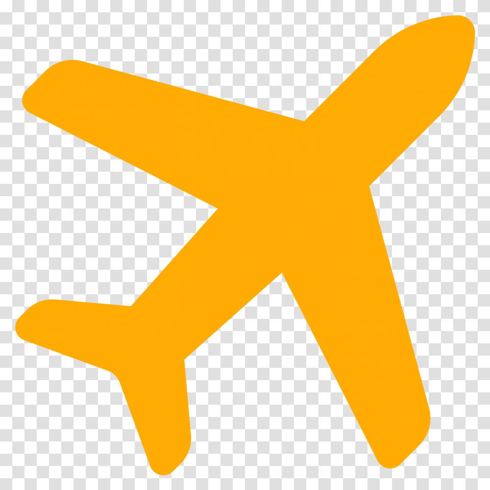 Coral Hotels - Flights Orange Plane Icon, Axe, Tool, Star Symbol, Hammer Transparent Png