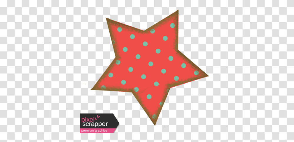 Coral Polka Dot Star Graphic By Marisa Lerin Pixel Polka Dot, Star Symbol, Pattern, Ornament Transparent Png