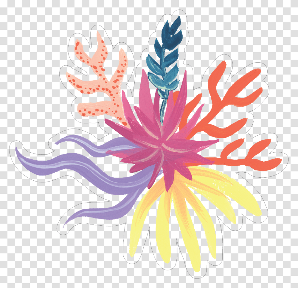 Coral Reef Print Amp Cut File Red Ginger, Plant, Dahlia, Flower, Blossom Transparent Png