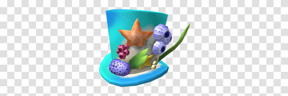 Coral Reef Top Hat Roblox Wikia Fandom Coral Reef Hat, Toy, Sea Life, Animal, Star Symbol Transparent Png