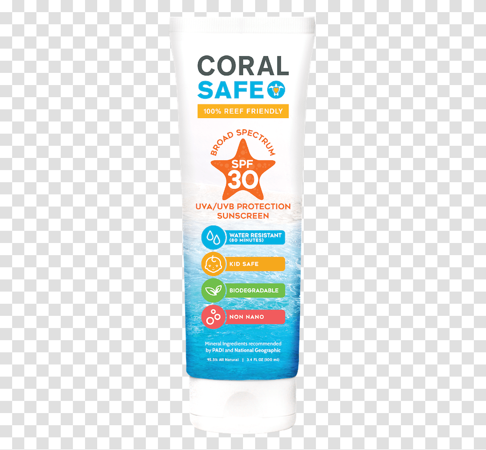 Coral Safe Spf 30 Travel Size Sunscreen Lotion Sunscreen, Book, Poster, Advertisement Transparent Png
