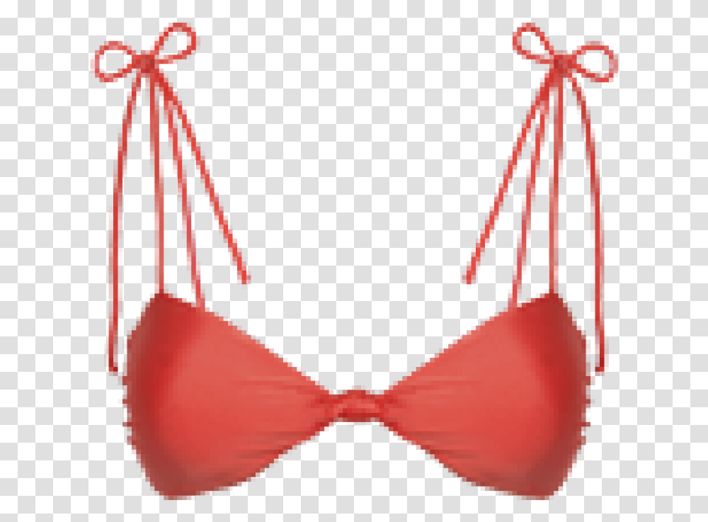 Coral Tied Knot Top Bikini Knot String, Apparel, Lingerie, Underwear Transparent Png