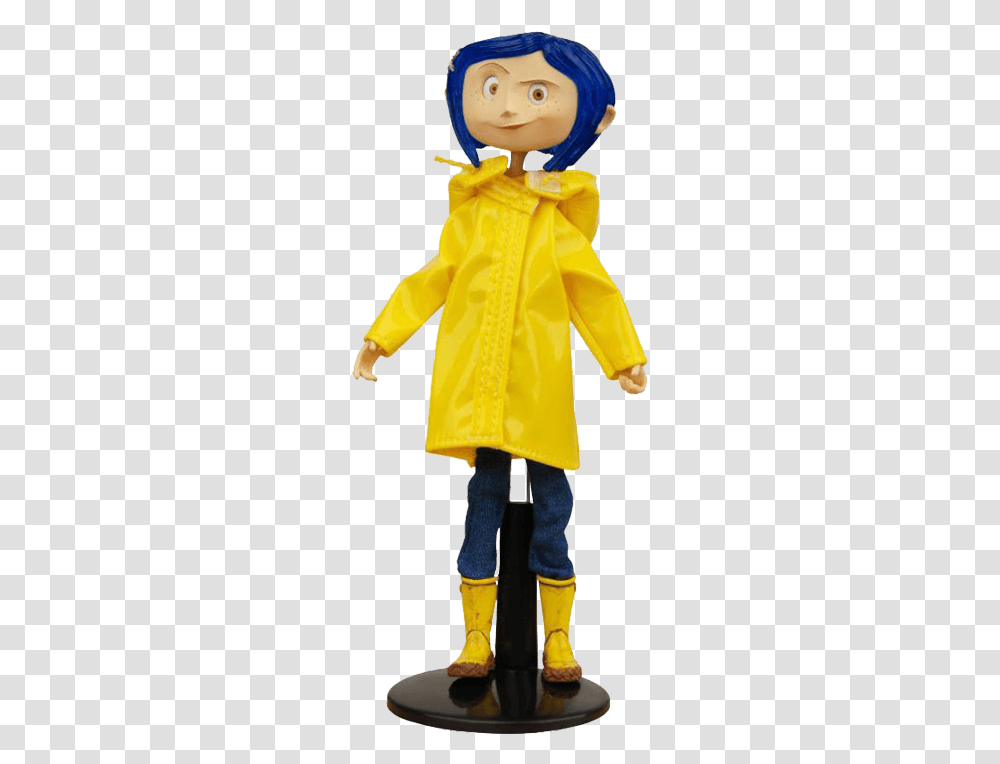 Coraline Raincoat Doll, Apparel, Person, Human Transparent Png