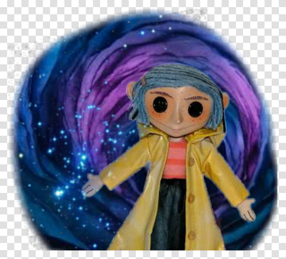 Coraline Tunnel Blue Doll Halloween Creepy Coralinethemovie Coraline, Apparel, Coat, Toy Transparent Png