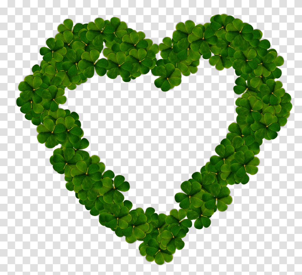 Corazn De Muchos Trboles Green Love Heart, Plant, Fruit, Food Transparent Png