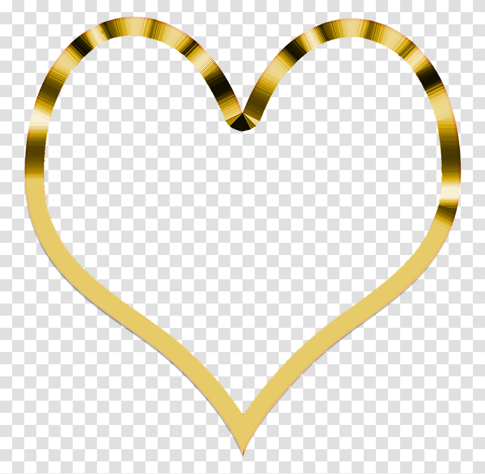 Corazn Dorado Simple Background Gold Heart Transparent Png