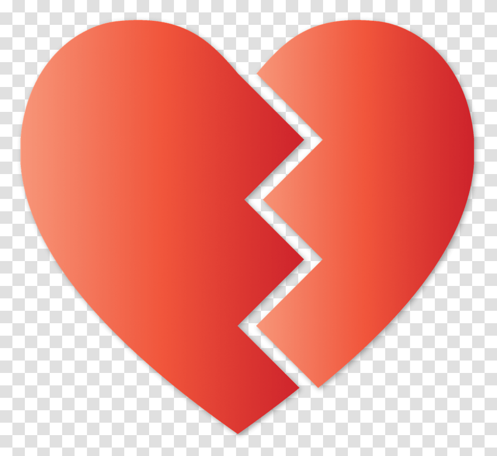 Corazn Roto Corazn Roto Smbolo Hurt Shattered Heart Clip Art, Plectrum Transparent Png