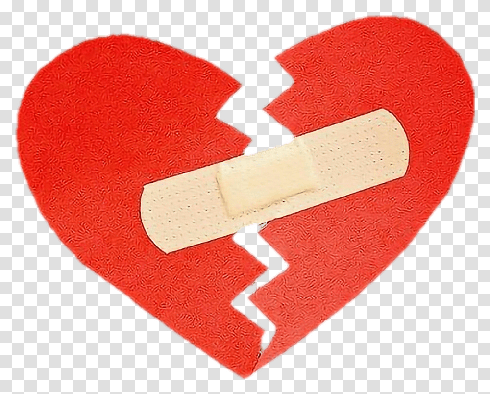 Corazon Corazonroto Amor Amore Cross, Bandage, First Aid, Rug Transparent Png