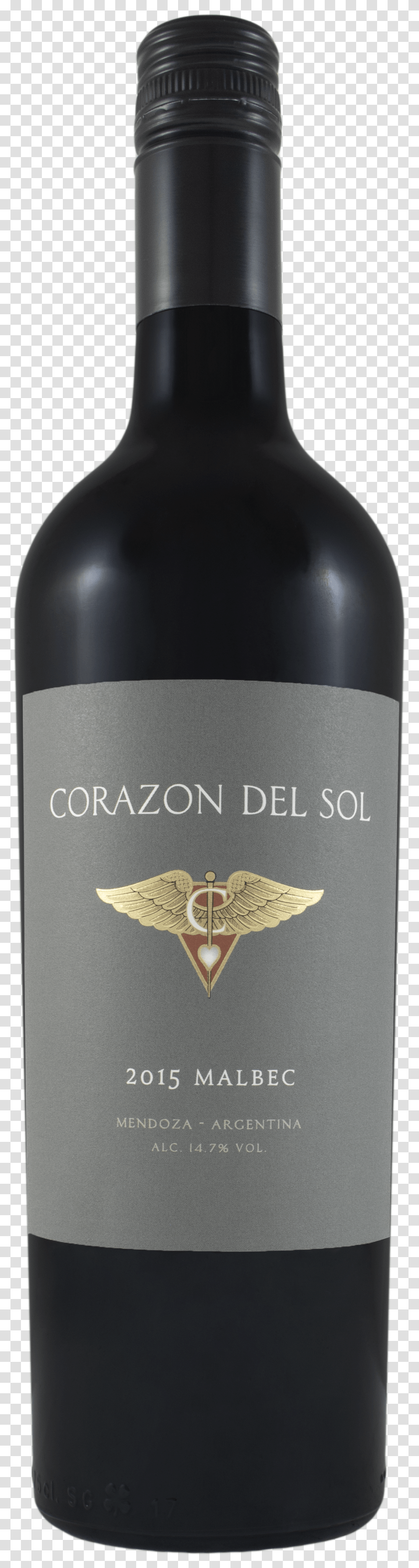Corazon Del Sol Malbec 2015, Alcohol, Beverage, Drink, Wine Transparent Png