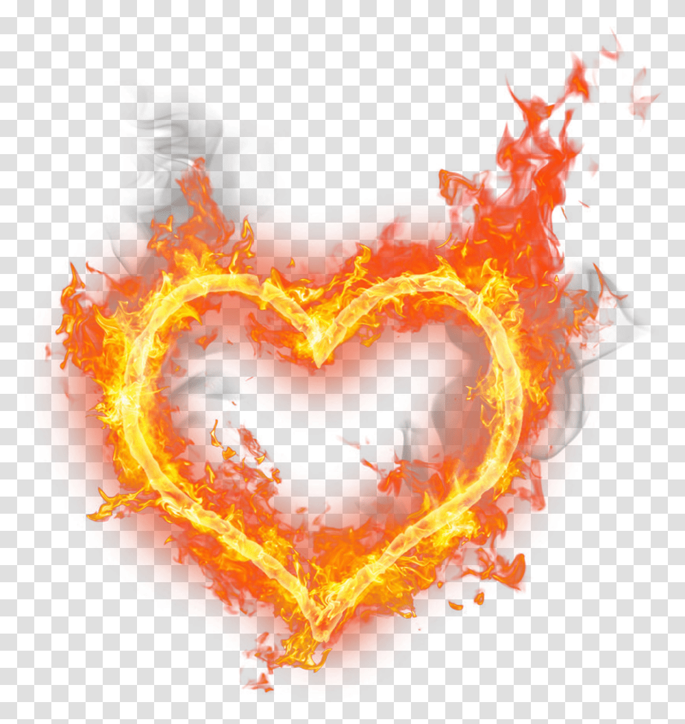 Corazon Fuego Amor Heart Fire Love, Bonfire, Flame, Light, Flare Transparent Png