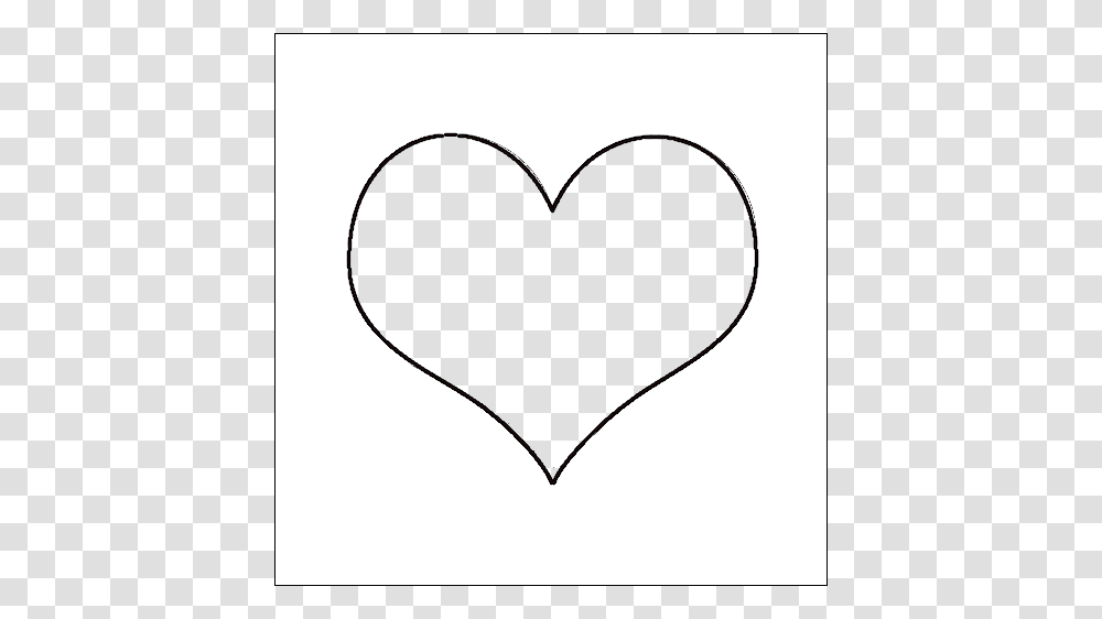 Corazon, Heart, Silhouette, Cushion, Stencil Transparent Png