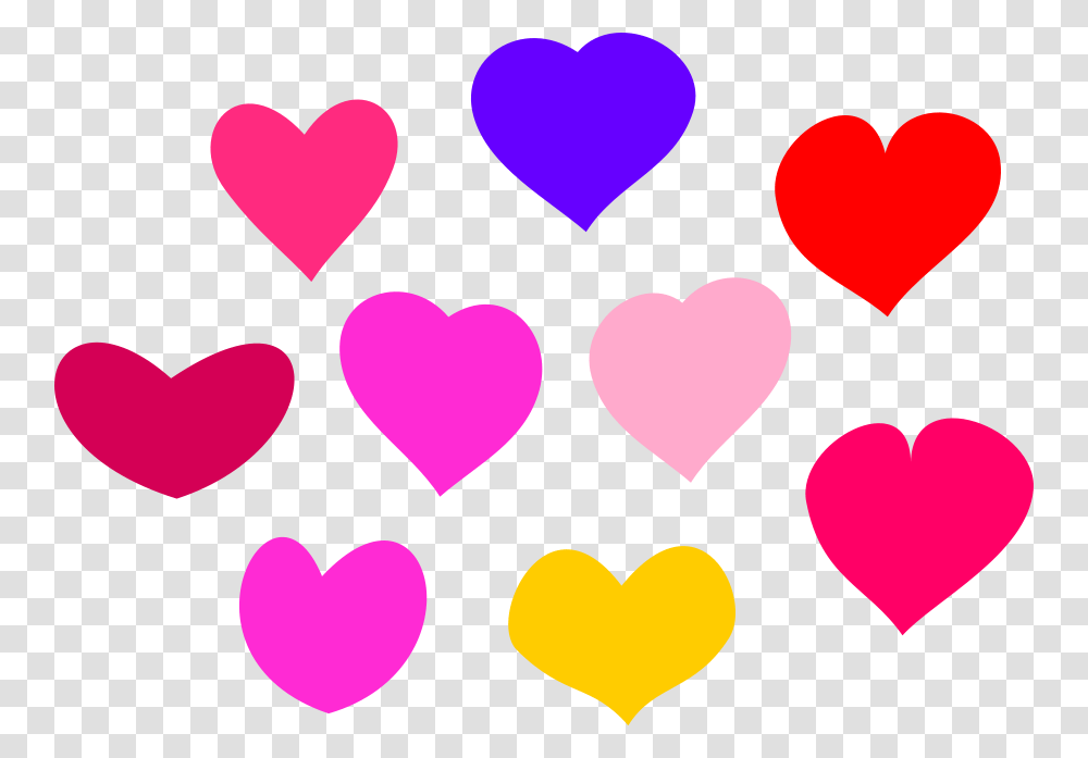 Corazones De Colores Clipart Colorful Hearts, Cushion, Pillow Transparent Png