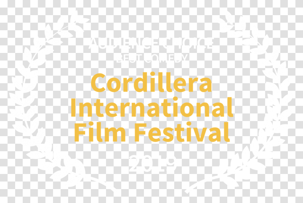Cordillera Best Comedy 2019 Yellow Wht Film Festival, Poster, Advertisement, Flyer Transparent Png