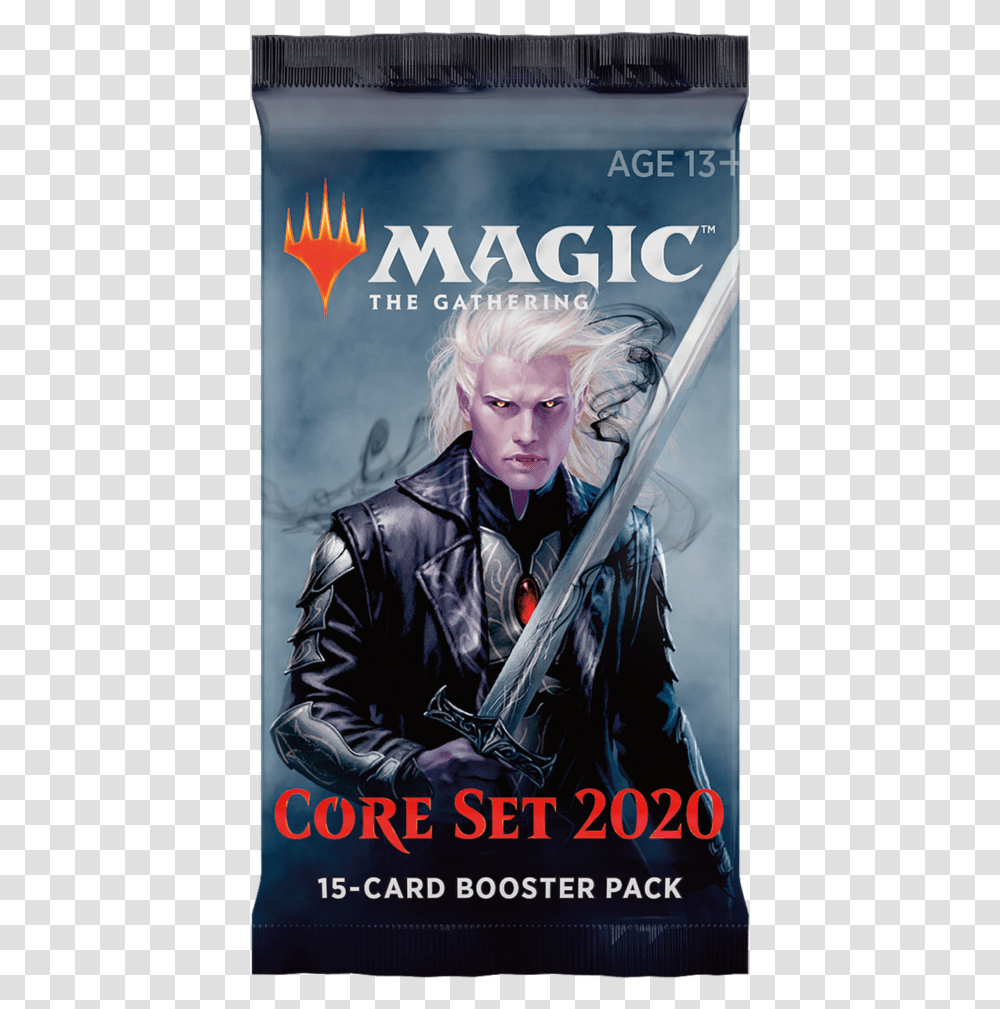 Core Set 2020 Booster Pack, Poster, Advertisement, Person, Human Transparent Png
