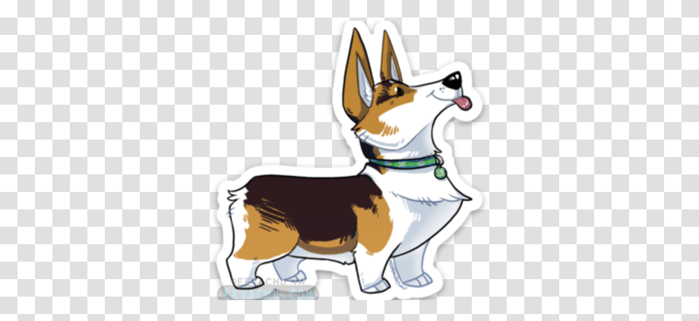 Corgi Caricature Sticker Eeva Store Online Store Powered, Hound, Dog, Pet, Canine Transparent Png