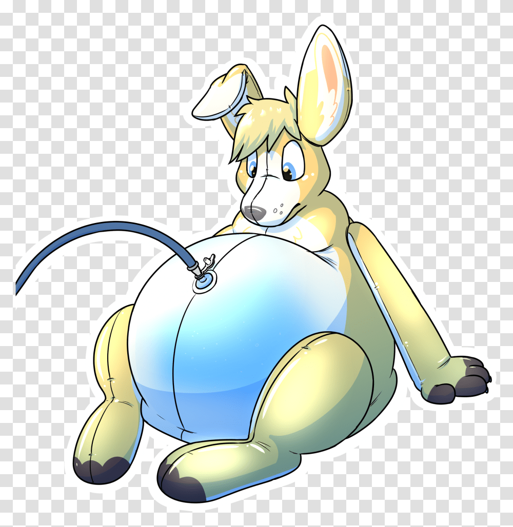 Corgi Water Balloon - Weasyl Cartoon Water Balloon, Animal, Mammal, Wildlife, Graphics Transparent Png