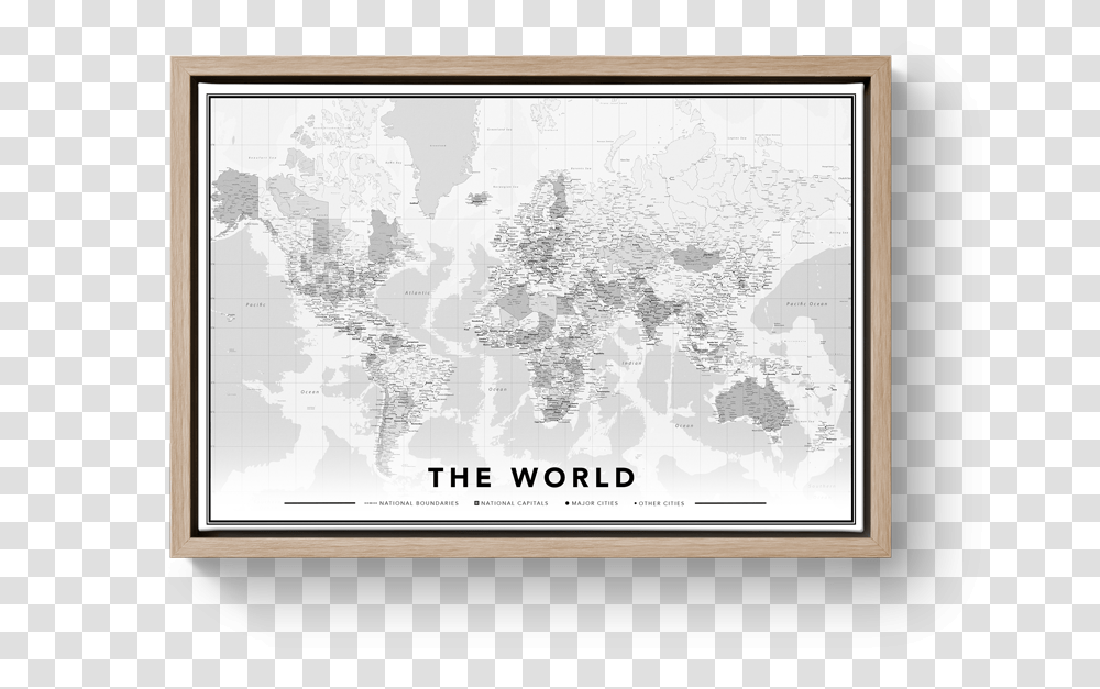 Cork Board Baklijst Wereldkaart, Map, Diagram, Plot, Plan Transparent Png