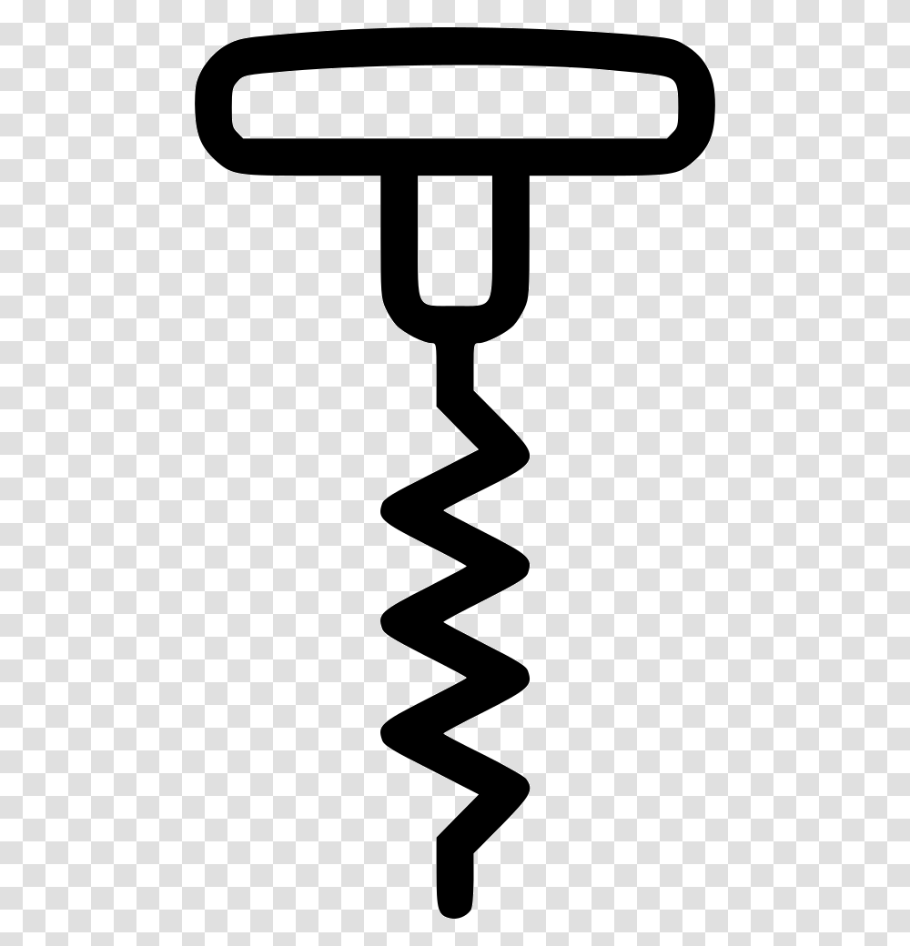 Cork Screw Opener Champagne Icon Free Download, Emblem, Weapon, Weaponry Transparent Png