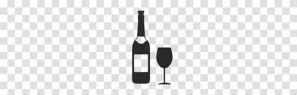Cork Wine Bottle Outline Clipart, Glass, Alcohol, Beverage, Drink Transparent Png