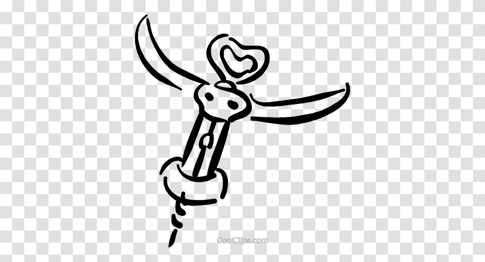 Corkscrew Royalty Free Vector Clip Art Illustration, Antelope, Wildlife, Mammal, Animal Transparent Png
