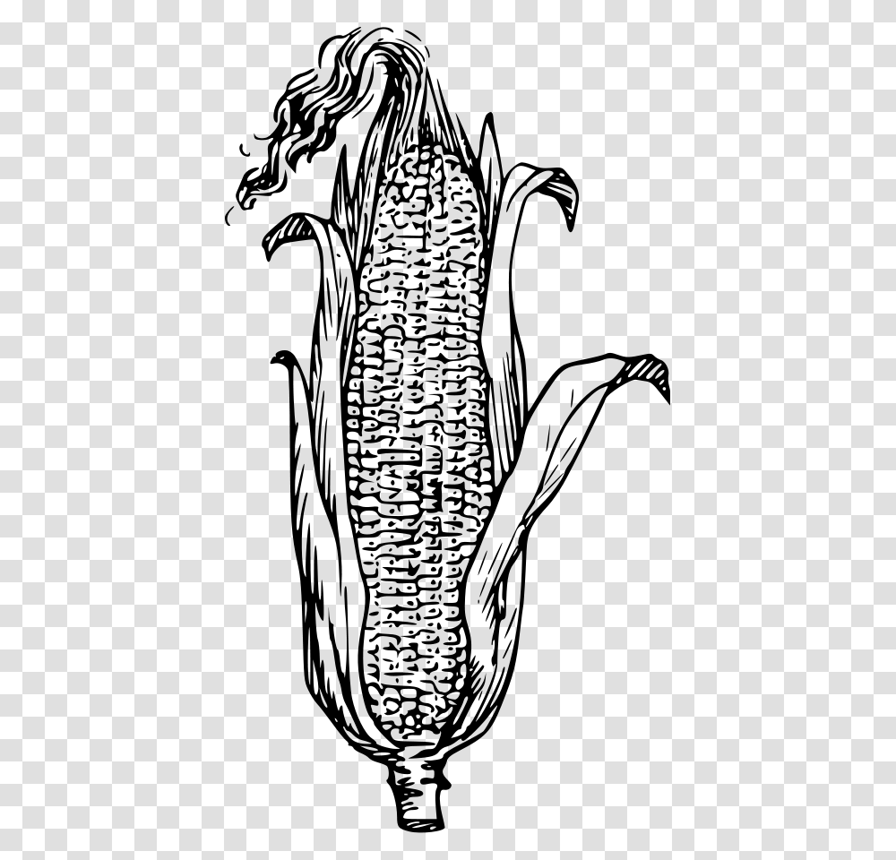 Corn Black And White, Gray, World Of Warcraft Transparent Png