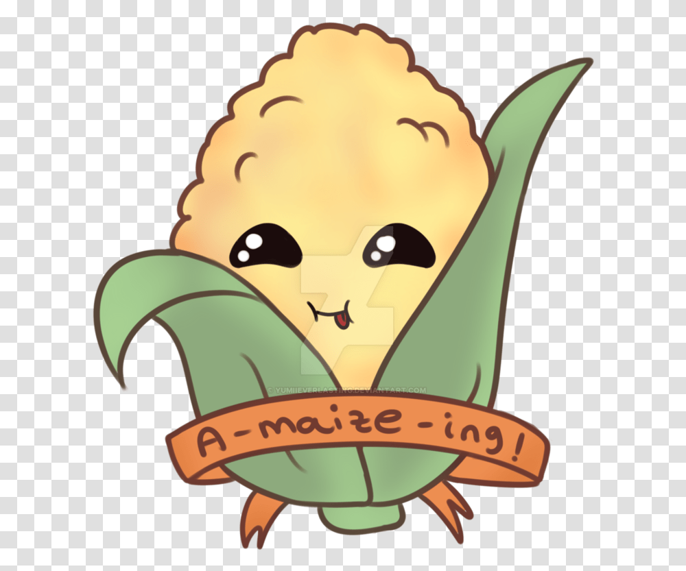 Corn Clip Art Animated Cute Corn, Plant, Vegetation, Produce, Food Transparent Png