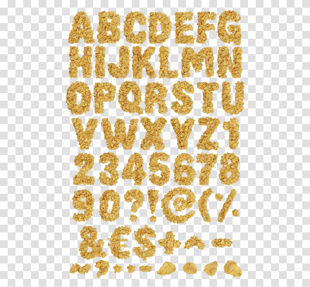 Corn Flakes Font, Rug, Number Transparent Png