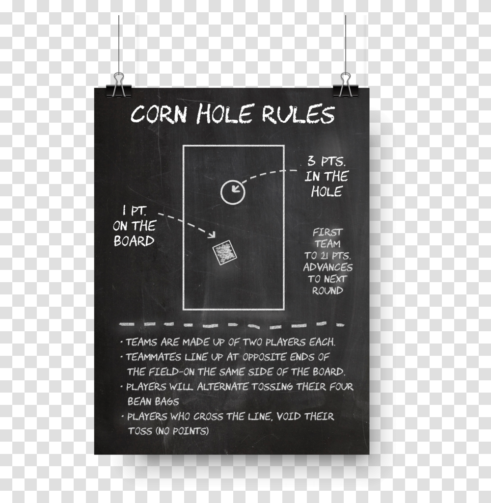 Corn Hole, Poster, Advertisement, Blackboard Transparent Png