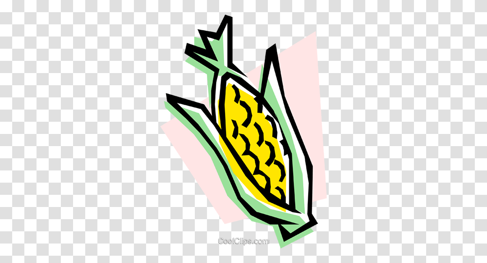 Corn On The Cob Royalty Free Vector Clip Art Illustration, Plant, Poster, Advertisement, Vegetable Transparent Png