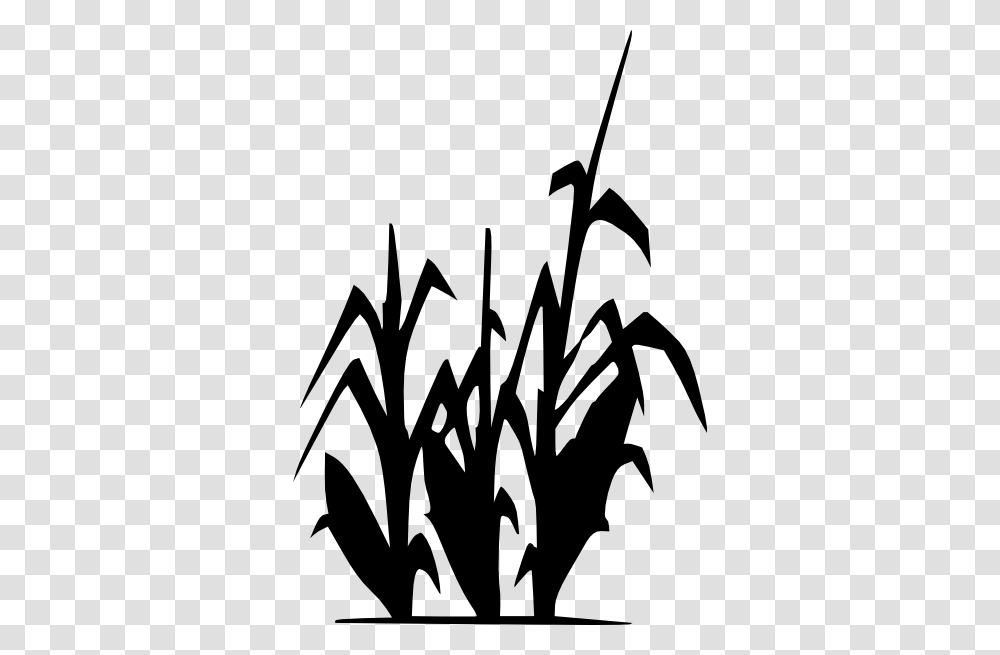 Corn Plant Clip Art, Stencil, Silhouette Transparent Png