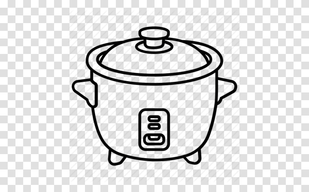Cornbread Clipart Rice Cooker Clip Art Black And White, Pot, Dutch Oven, Pottery, Rug Transparent Png