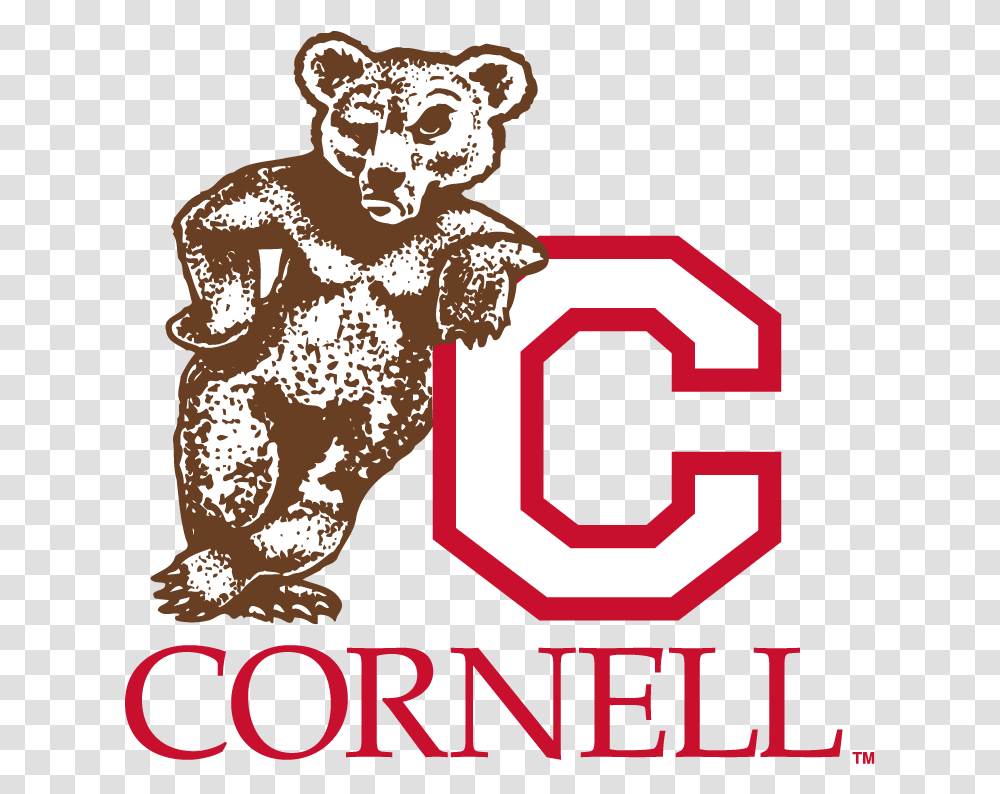 Cornell Bear Logo Logodix Old Cornell University Logo, Text, Person, Human, Alphabet Transparent Png