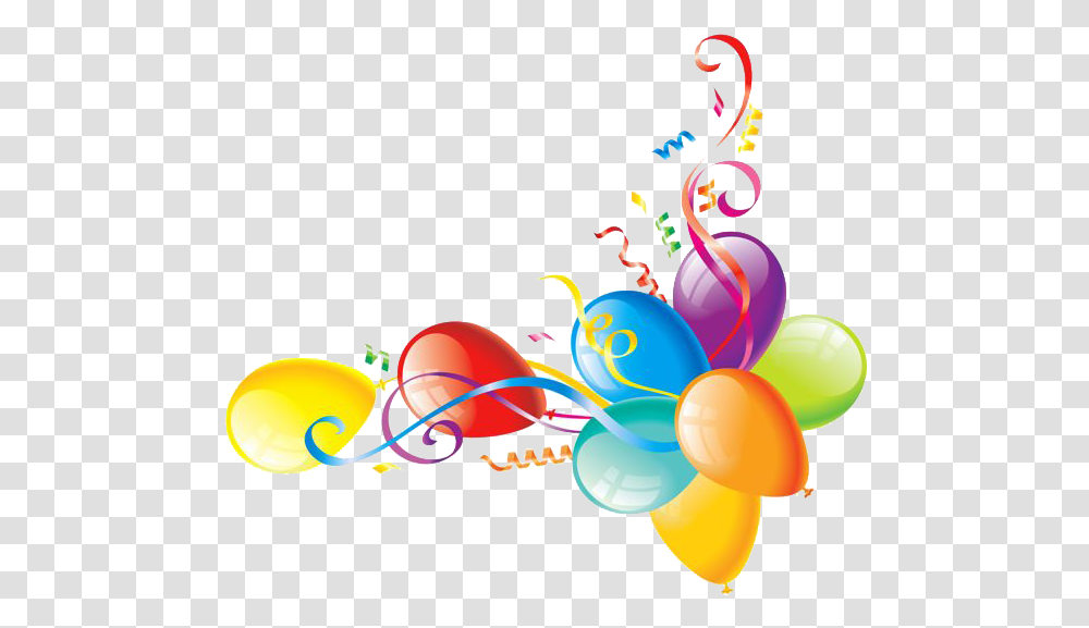 Corner Birthday Balloons, Floral Design, Pattern Transparent Png