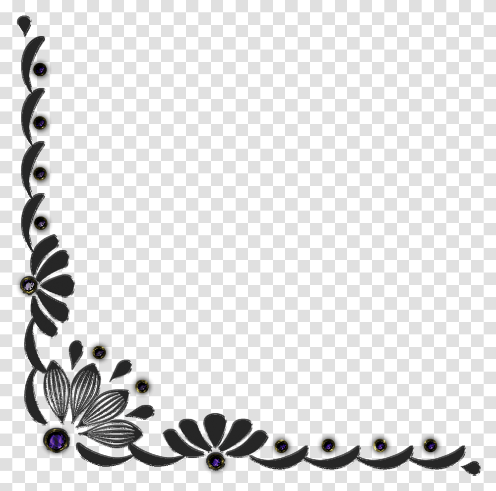 Corner Border Design Hd, Floral Design, Pattern Transparent Png