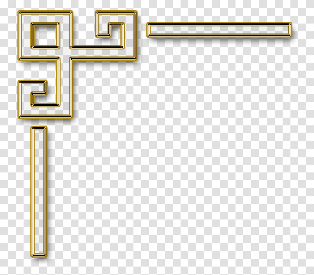 Corner Borders Golden, Weapon, Weaponry, Logo Transparent Png