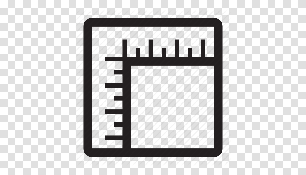 Corner Frame Measure Ruler Scale Icon, Rug, Outdoors, Label Transparent Png
