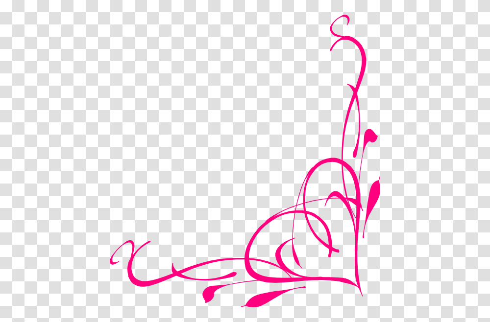 Corner Heart Swirl Clip Art Elegant Corner Border Design, Floral Design, Pattern Transparent Png
