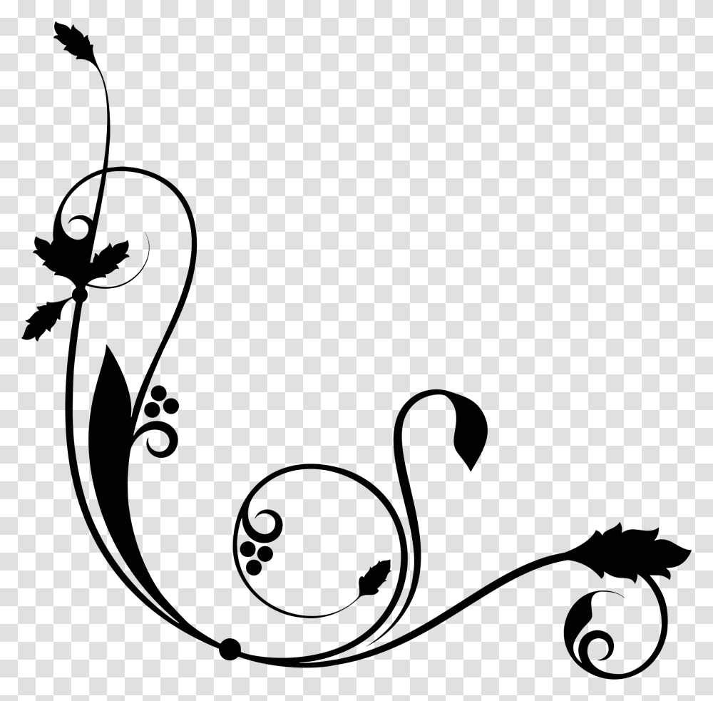 Corner Ornament, Floral Design, Pattern Transparent Png