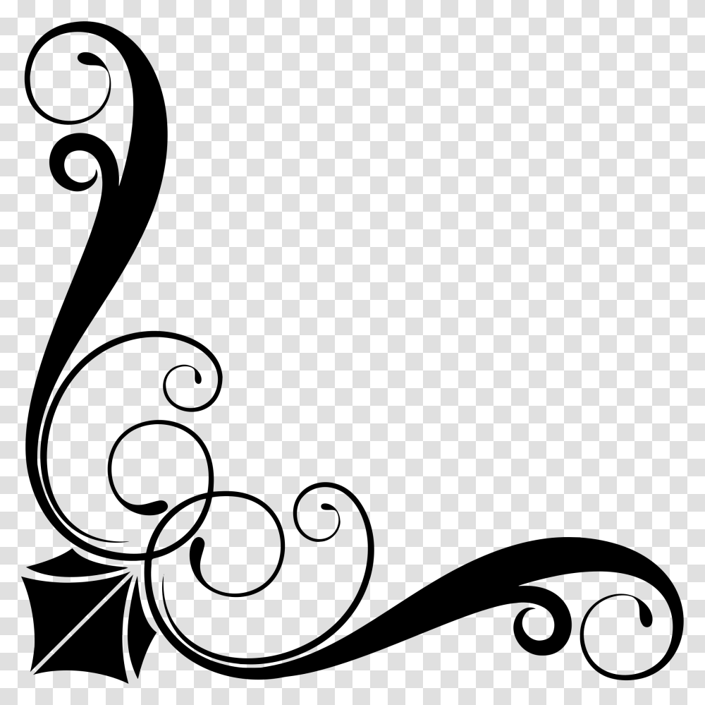 Corner Ornament, Gray, World Of Warcraft Transparent Png