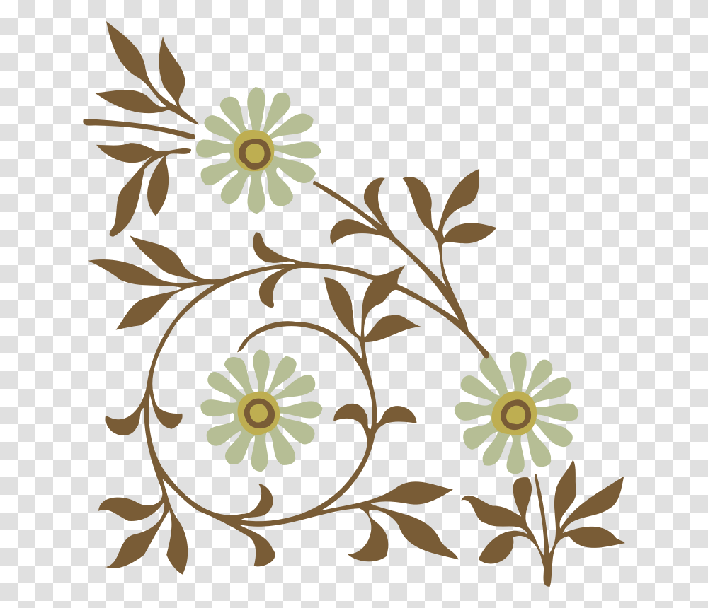 Corner Piece, Floral Design, Pattern Transparent Png