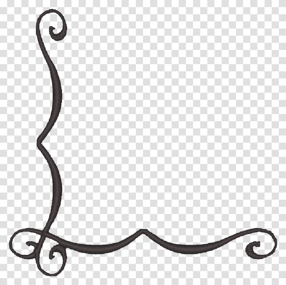 Corner Scroll Black Art, Floral Design, Pattern, Bow Transparent Png