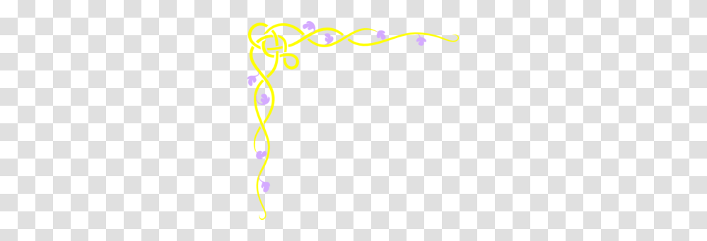 Corner Yellow Purple Clip Art, Floral Design, Pattern Transparent Png